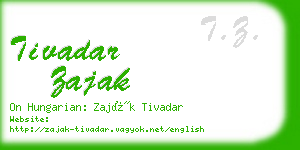 tivadar zajak business card